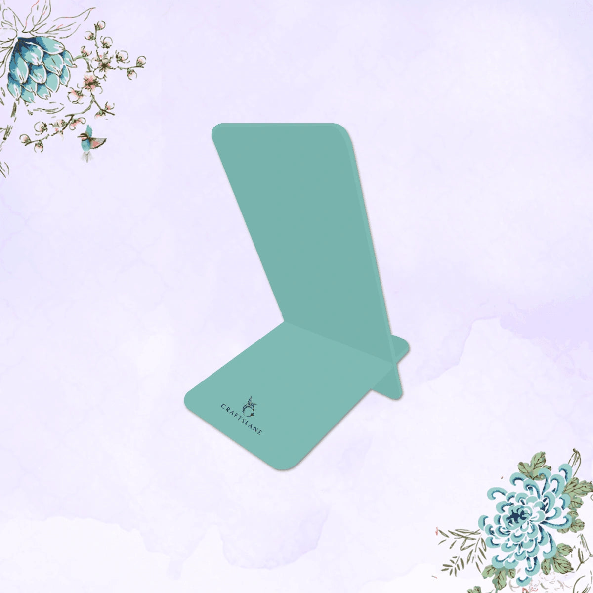 Pink & Blue Bouquet Interlocking Cell Phone Stands for Desk