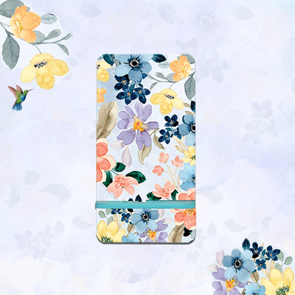Summer Flowers Interlocking Cell Phone Stands for Desk