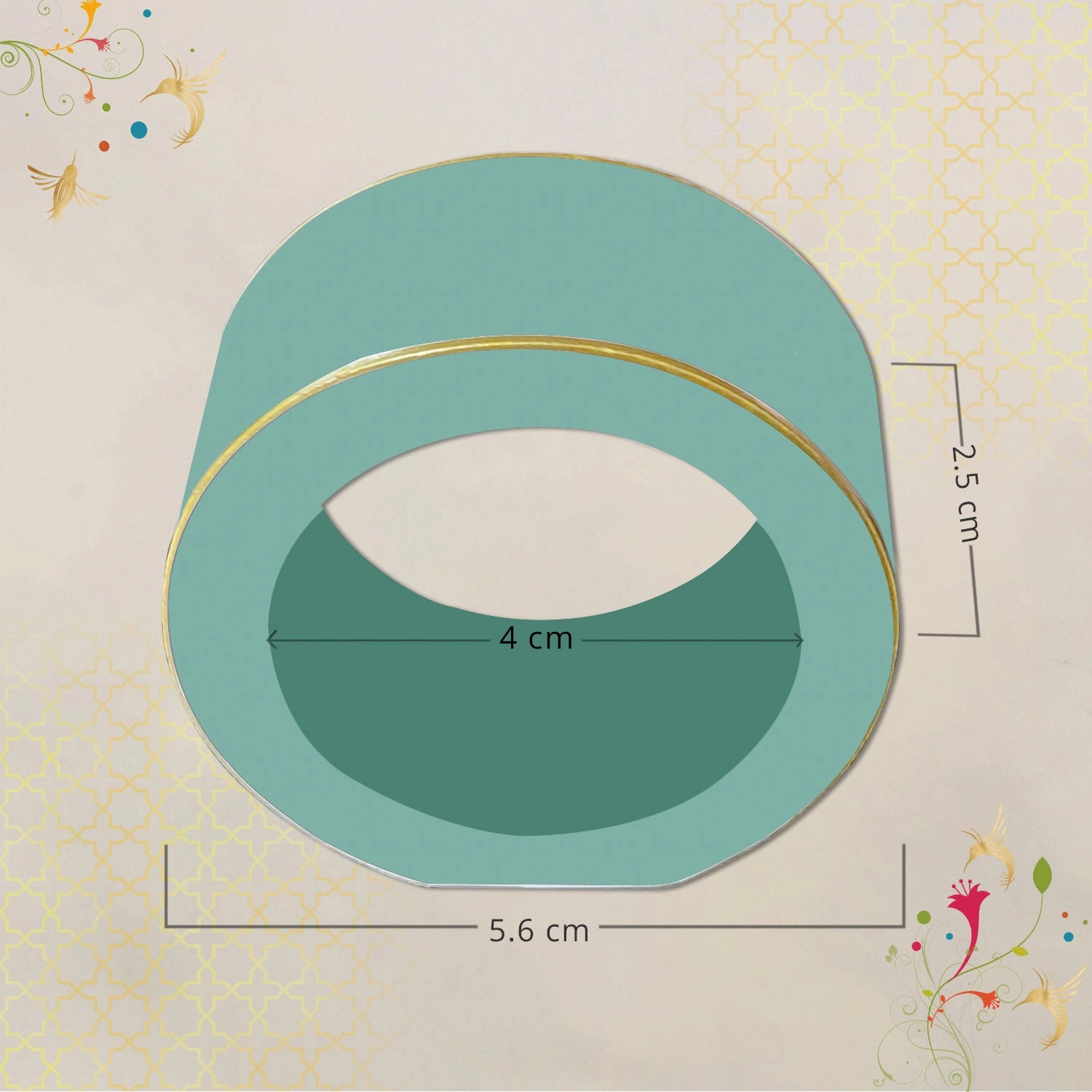 Tiffany Handcrafted Solid Color Napkin Rings