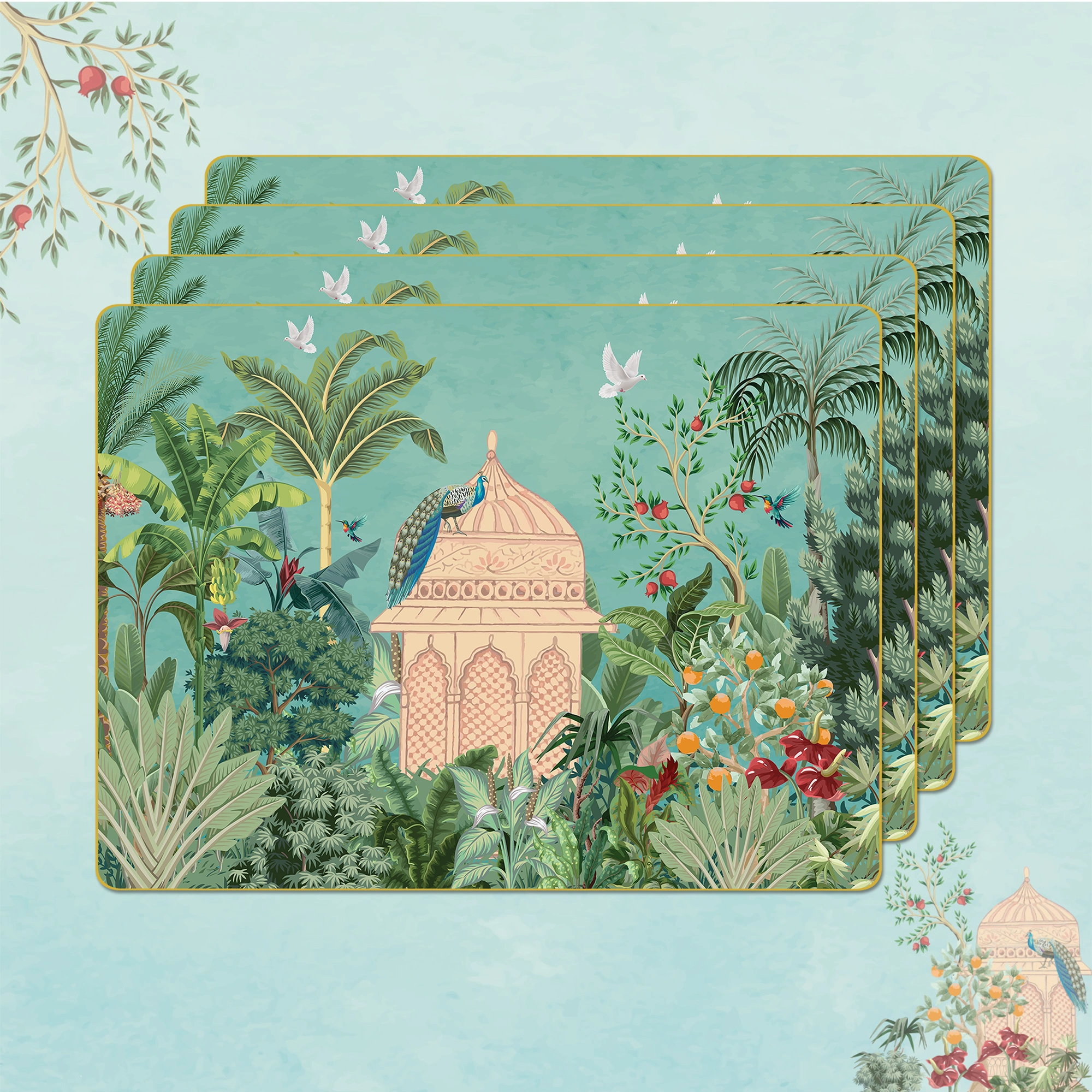 Fruity Paradise Table Placemats Set of 4
