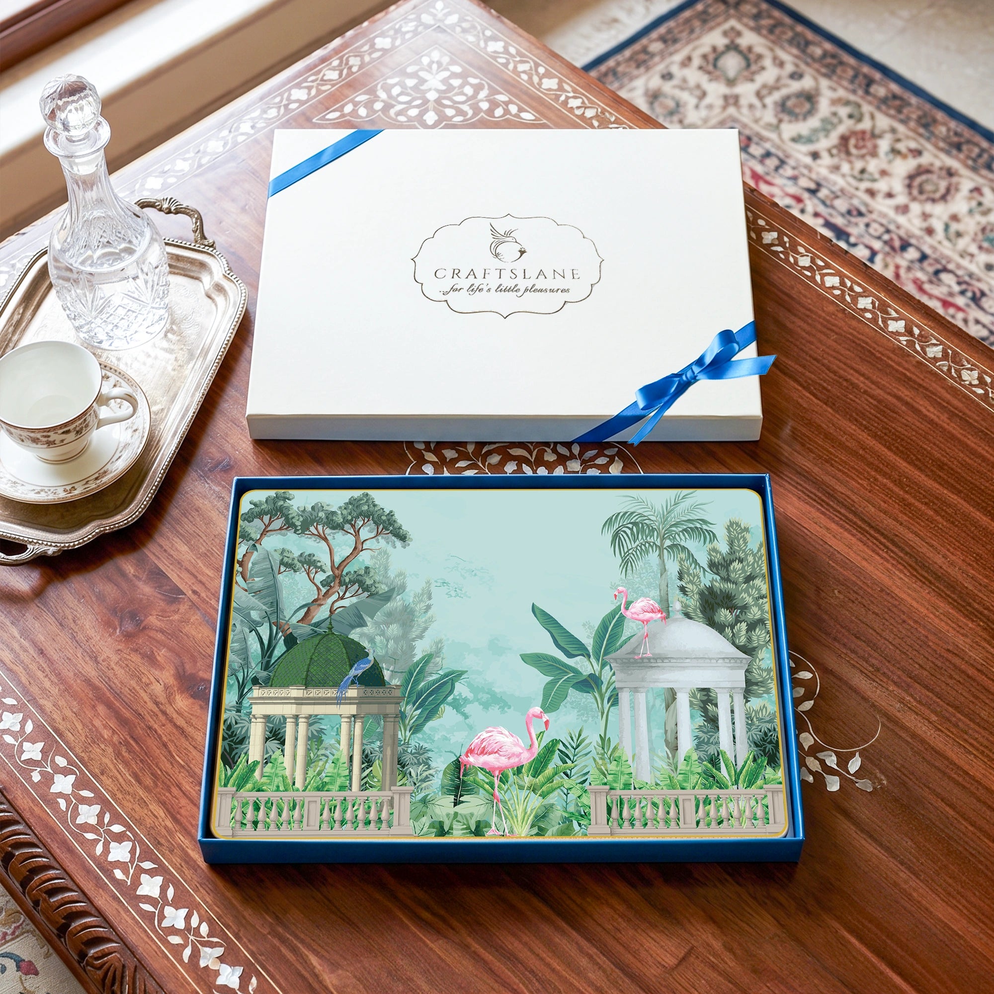 Flamingo Whispers Table Placemats Set of 4