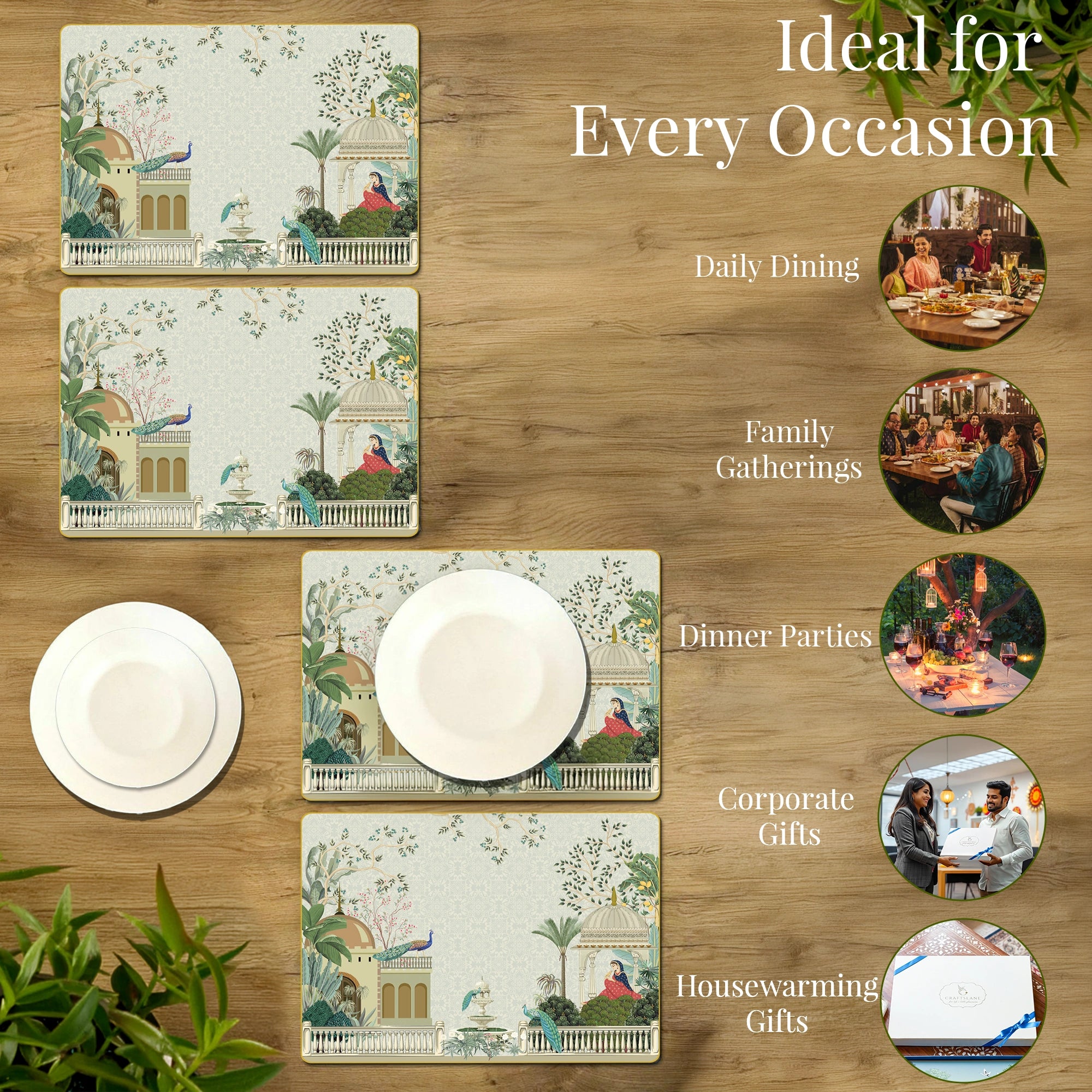 Garden Princess Table Placemats Set of 4