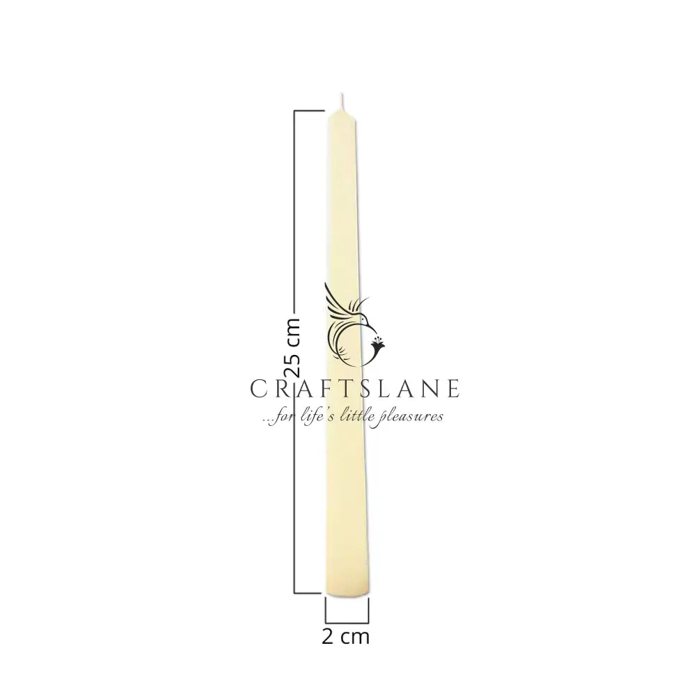 10’’ Premium Taper Candles (Set of 4) | Ivory Taper Candles