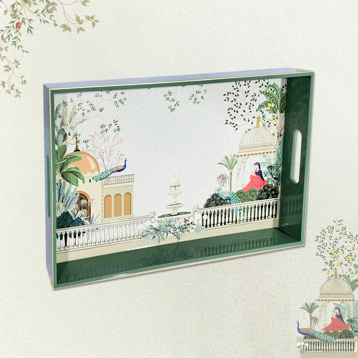 Your Signature Style ~ Handcrafted Garden Princess Serving Trays 15x10 Inch