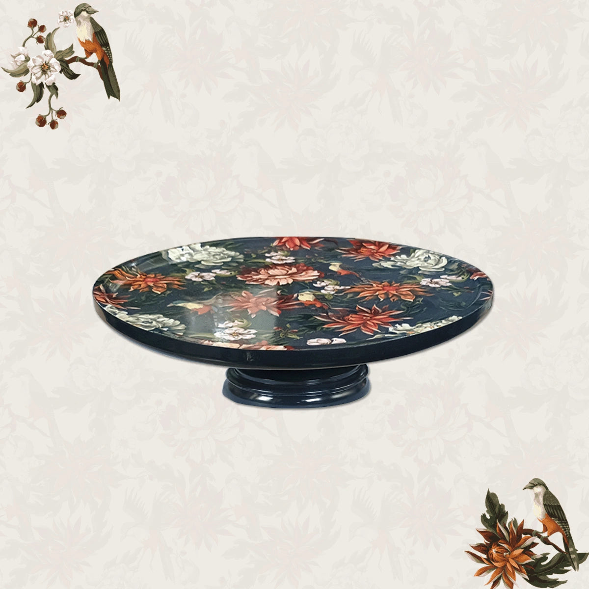 Autumn Flowers Chip & Dip Servers, Serving Platters & Pizza Paddles