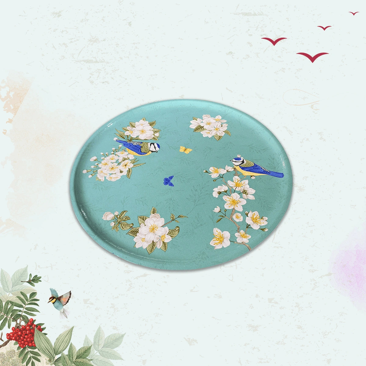 Birds in Paradise Chip & Dip Servers, Serving Platters & Pizza Paddles