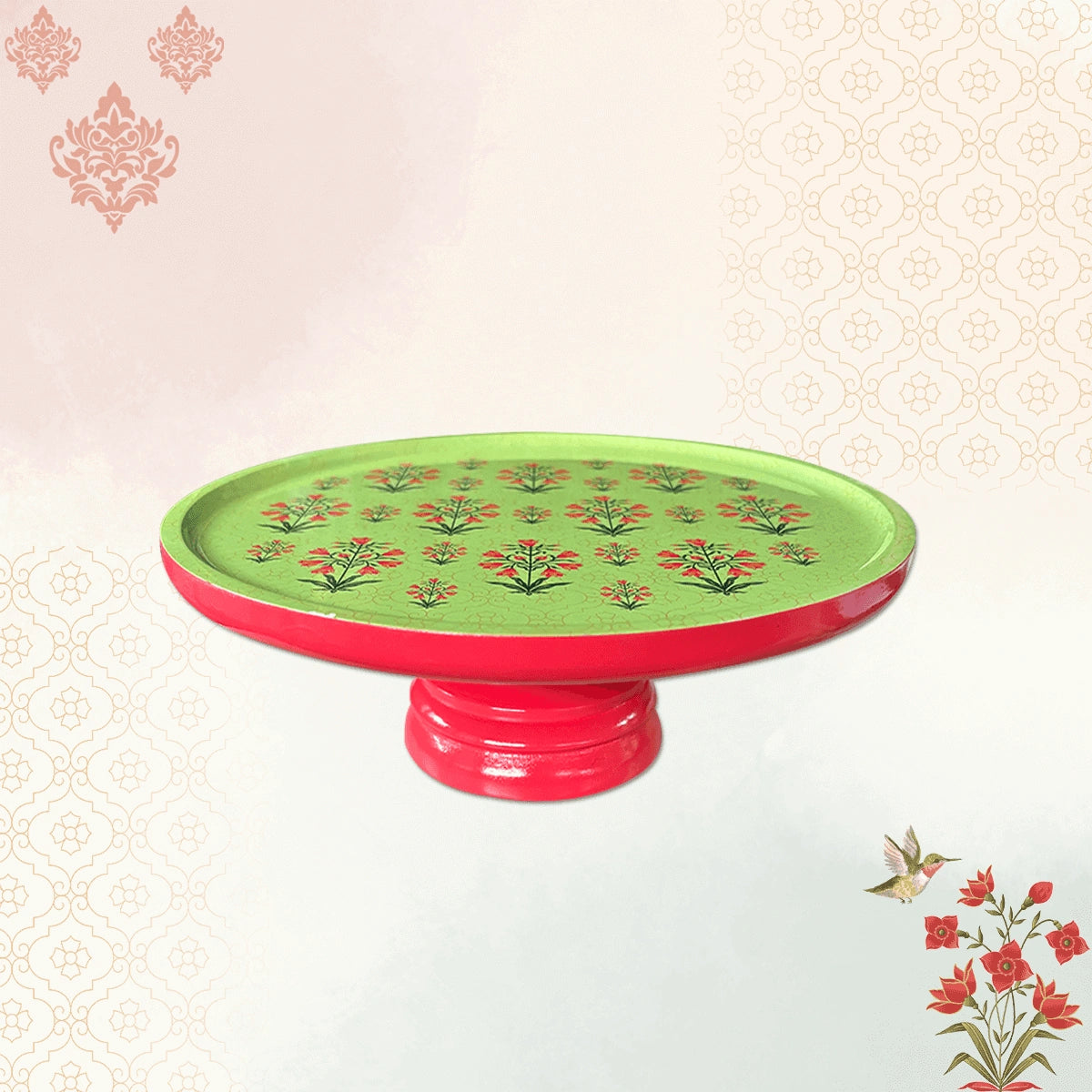 Mughal Flowers Chip & Dip Servers, Serving Platters & Pizza Paddles