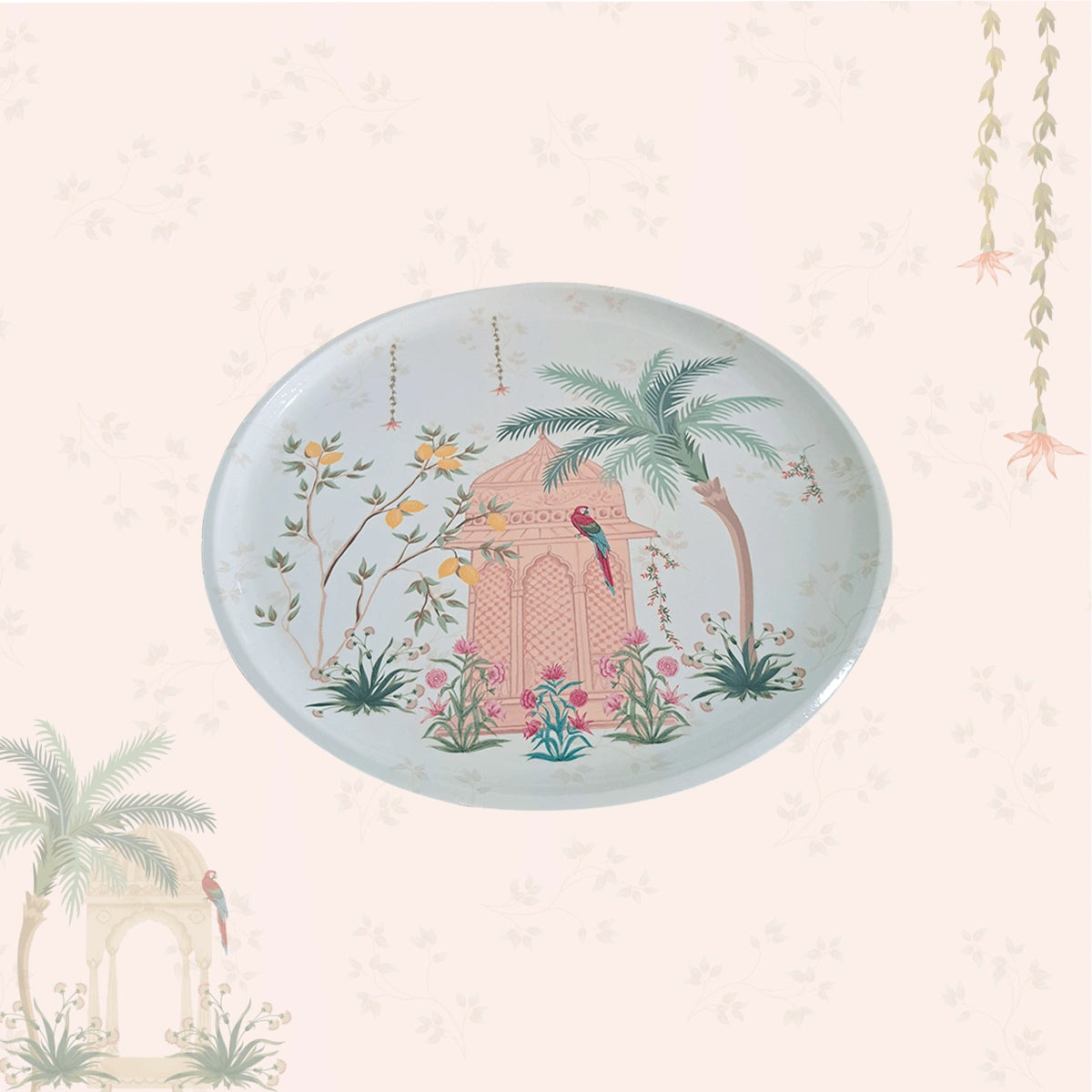 Mughal Gardens Chip & Dip Servers, Serving Platters & Pizza Paddles