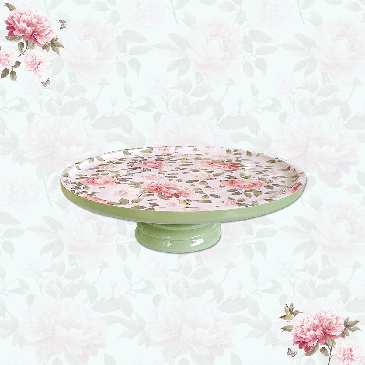 Pink Peonies Chip & Dip Servers, Serving Platters & Pizza Paddles