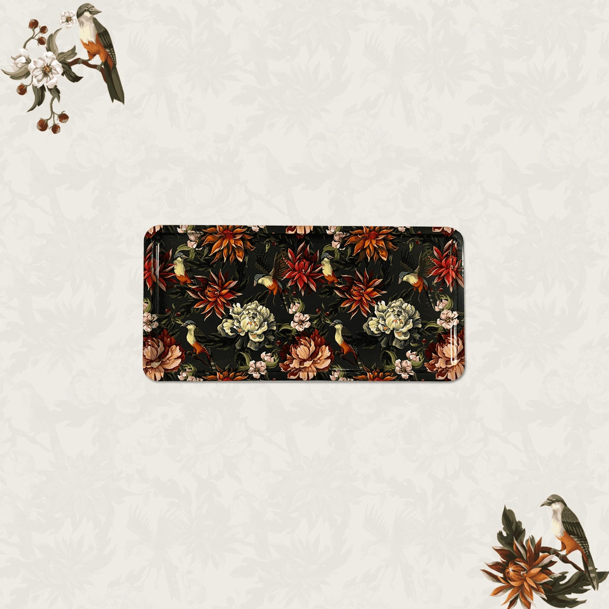 Autumn Flowers Chip & Dip Servers, Serving Platters & Pizza Paddles