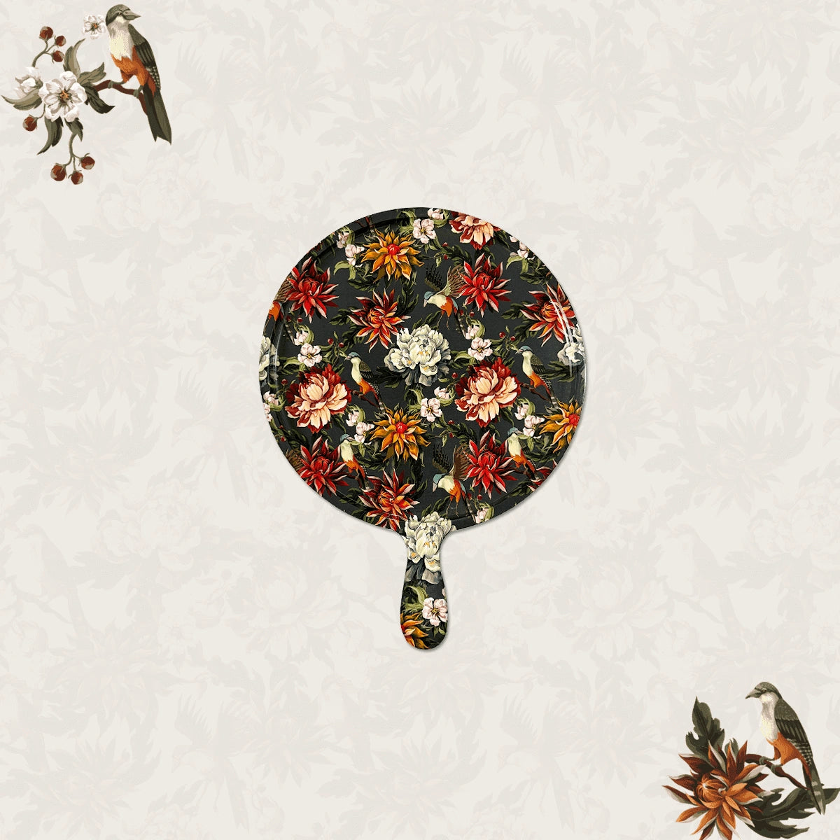 Autumn Flowers Chip & Dip Servers, Serving Platters & Pizza Paddles