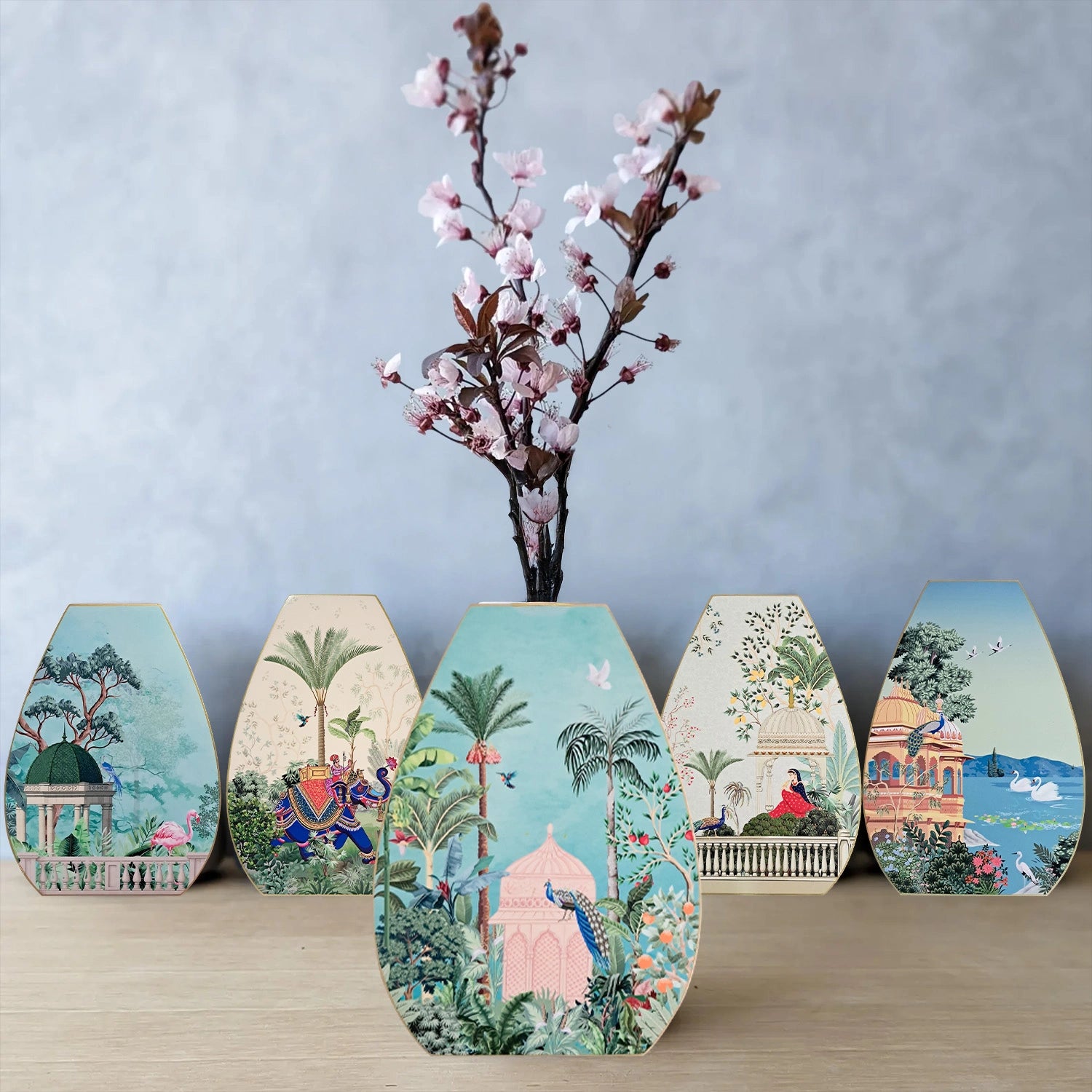 Fruity Paradise Oval Shaped Test Tube Vase