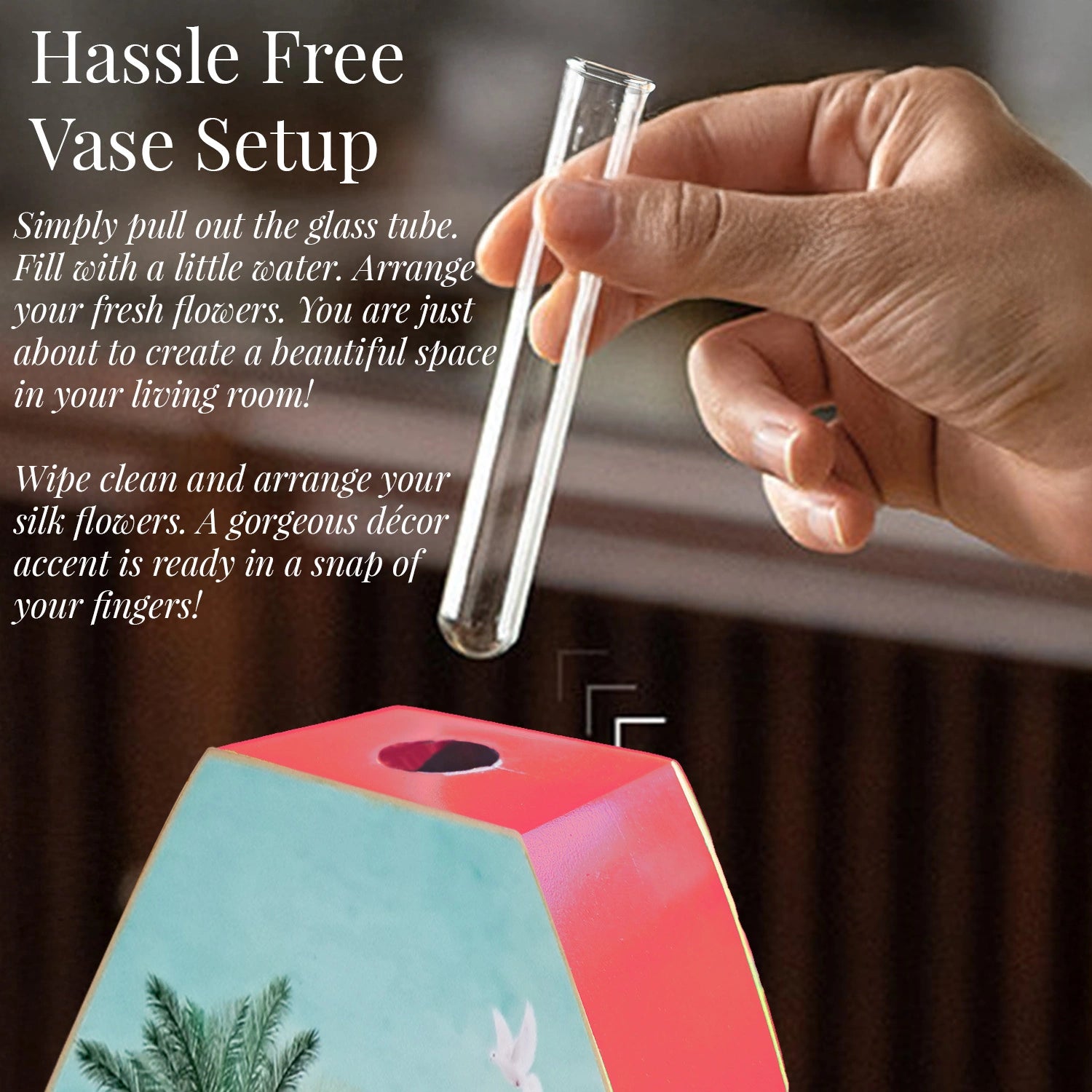 Fruity Paradise Oval Shaped Test Tube Vase