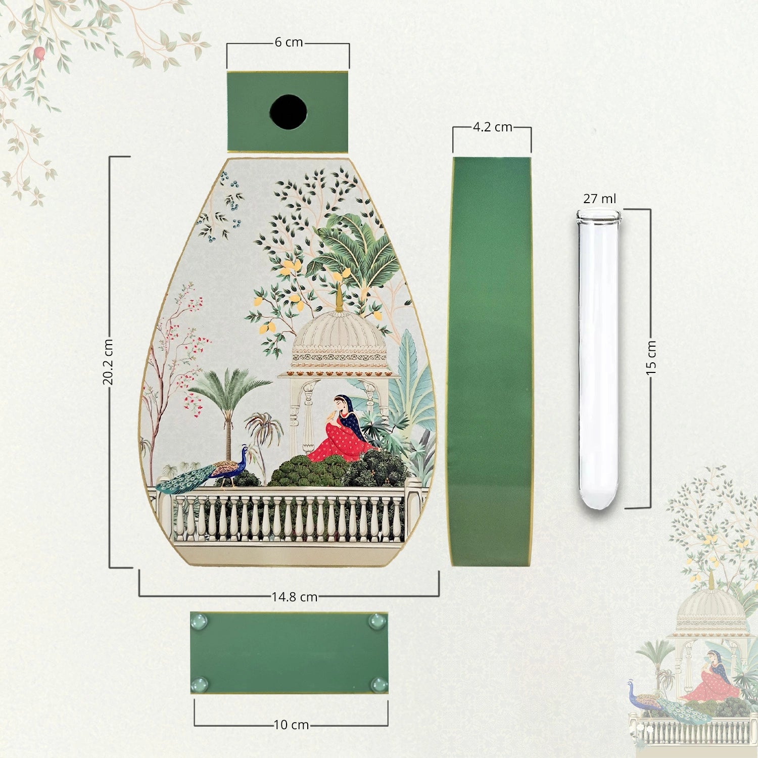Garden Princess Oval Shaped Test Tube Vase