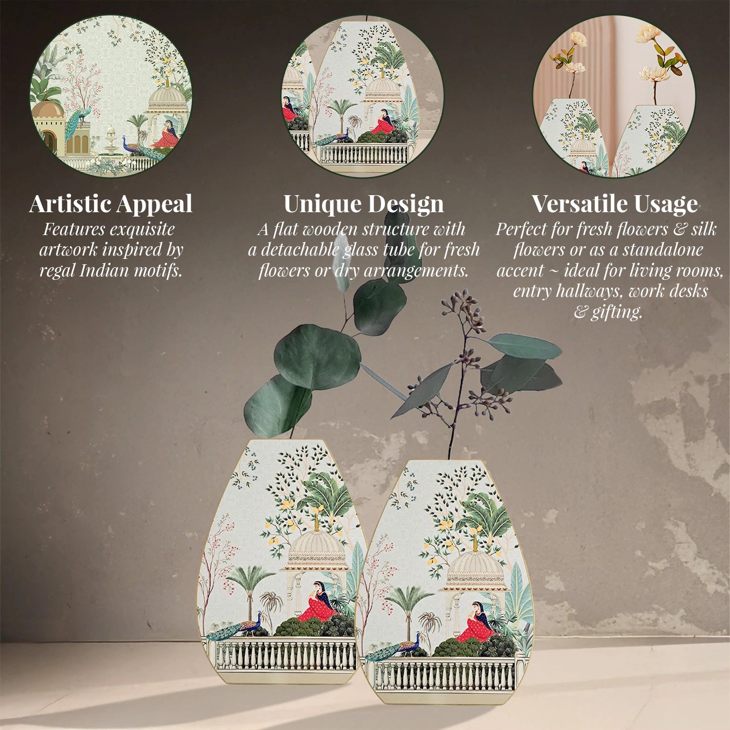 Garden Princess Oval Shaped Test Tube Vase