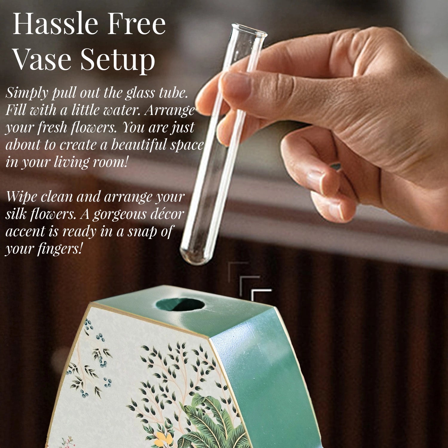 Garden Princess Oval Shaped Test Tube Vase