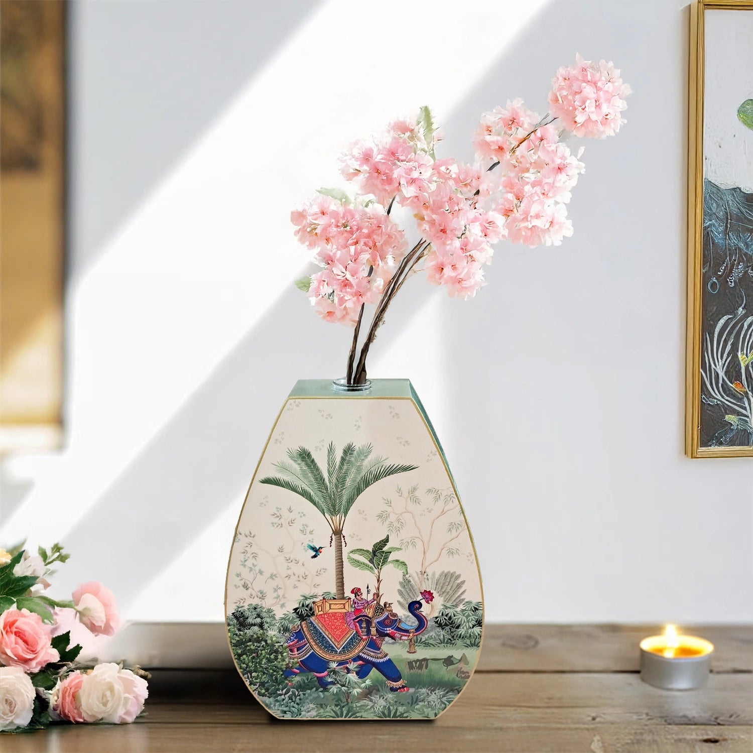 Majestic Tranquility Oval Shaped Test Tube Vase