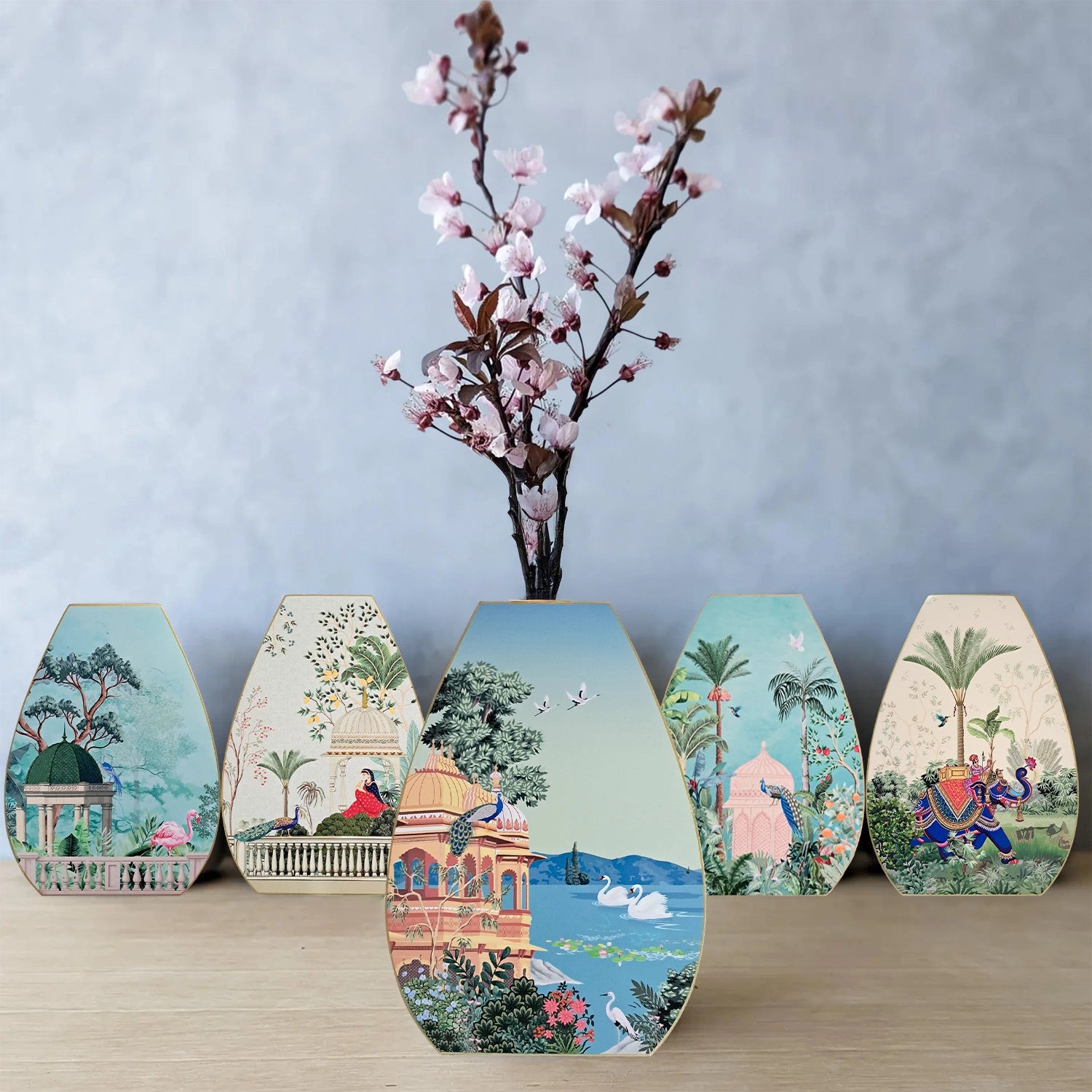 Swan Serenade Oval Shaped Test Tube Vase