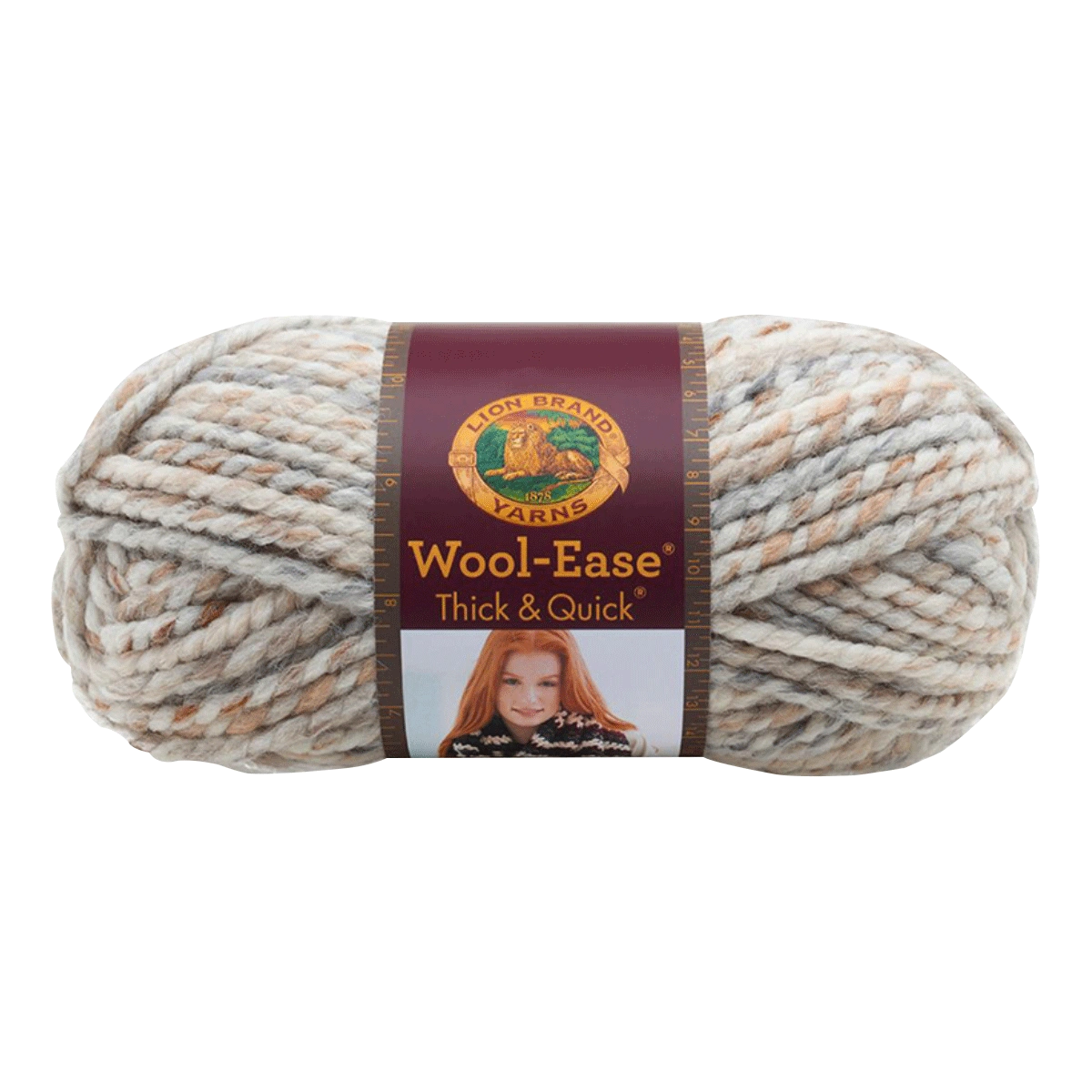 Lion Brand Wool-Ease Thick & Quick Yarn 536 Fossil