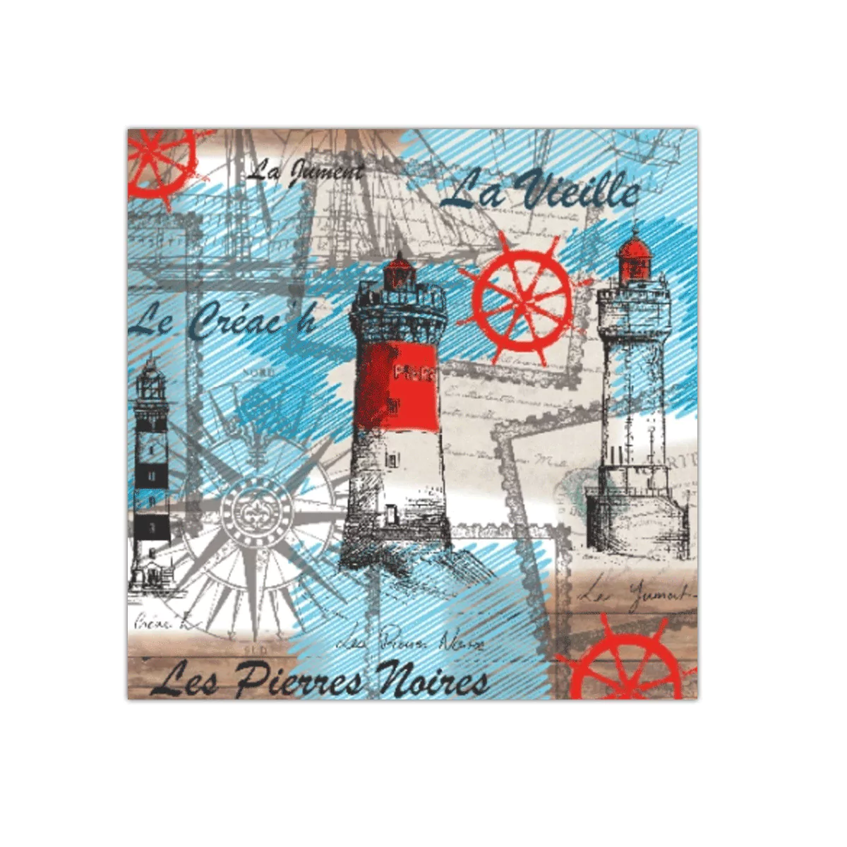 Sea Breeze Paper Napkins | PAW SDL000100