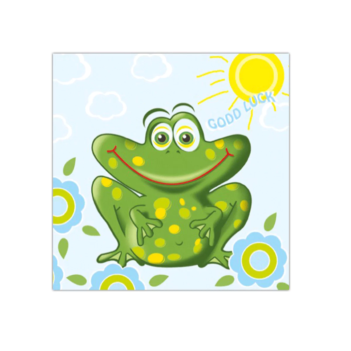 Lucky Frogs Paper Napkins | PAW SDL001173