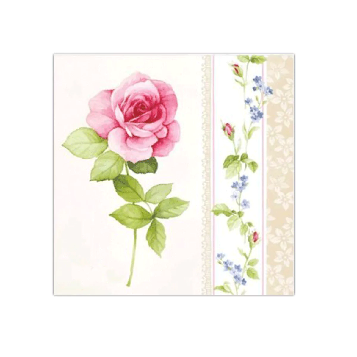 La Rose Paper Napkins | PAW SDL086000