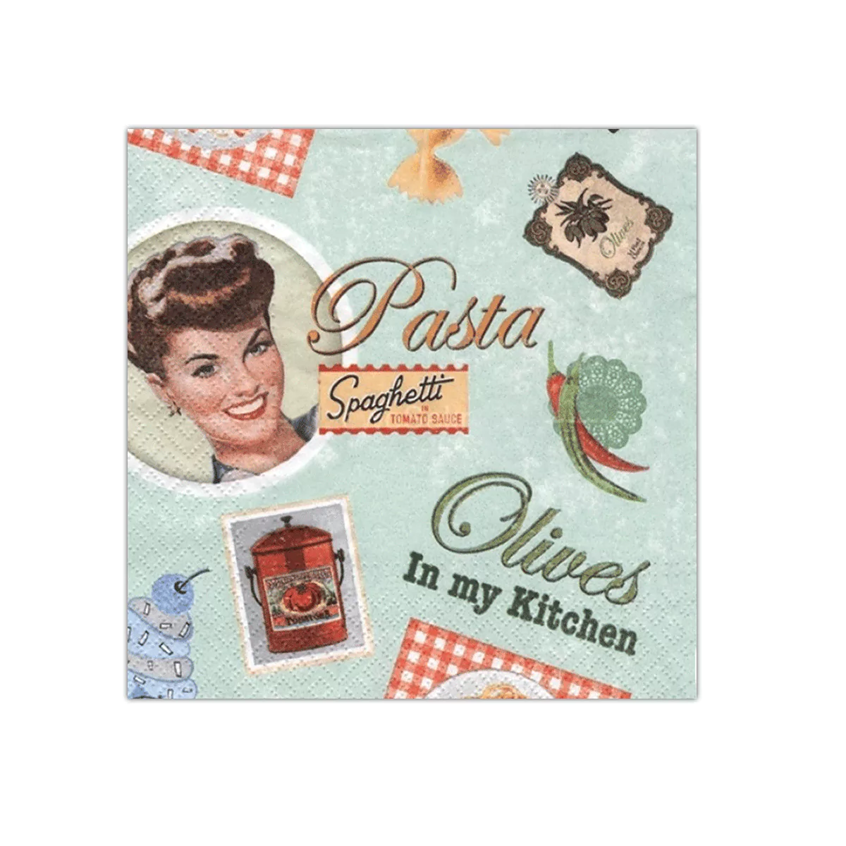 Vintage Cooking Paper Napkins | PAW SDL862000