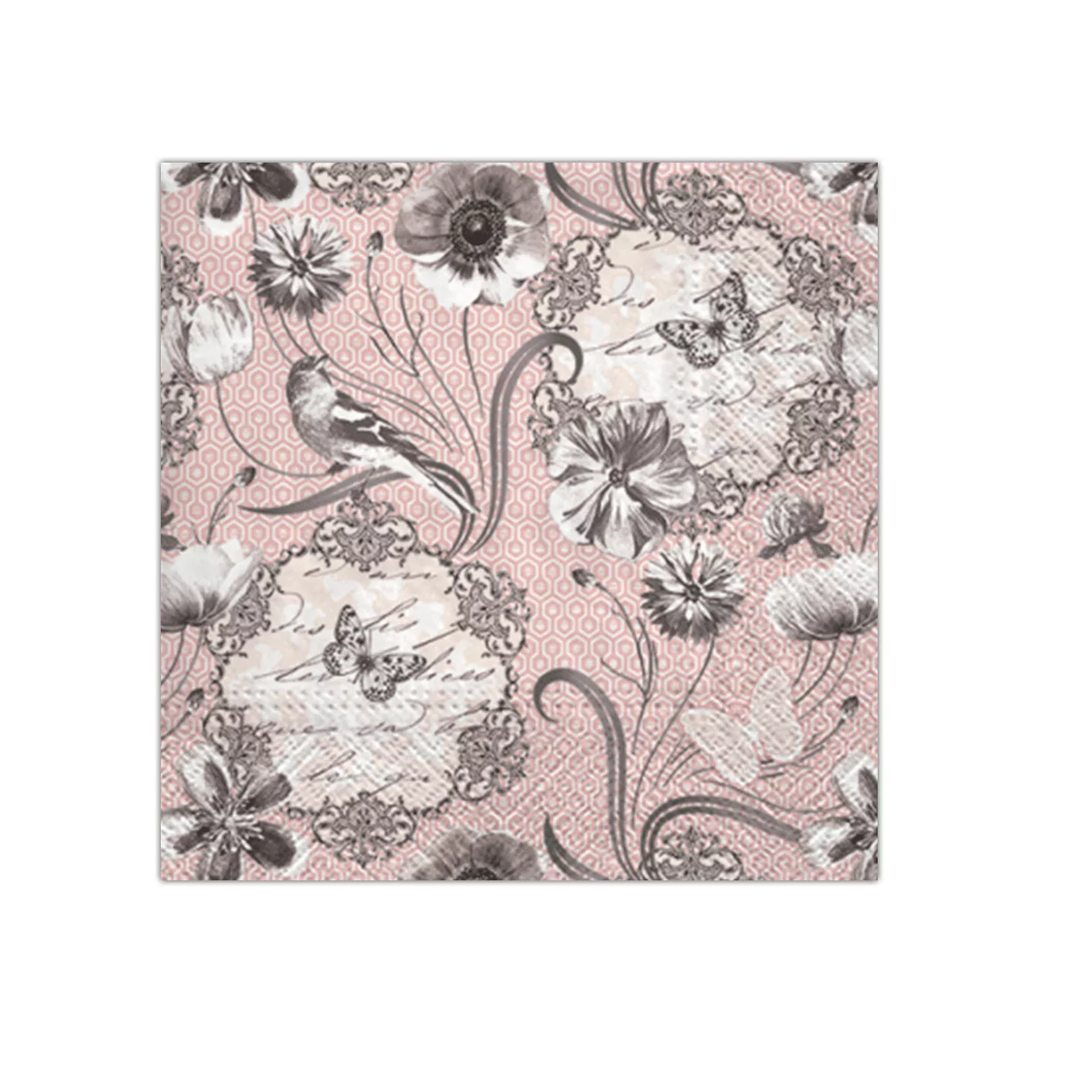 Victorian Flowers Printed Napkins | PAW SDL095100