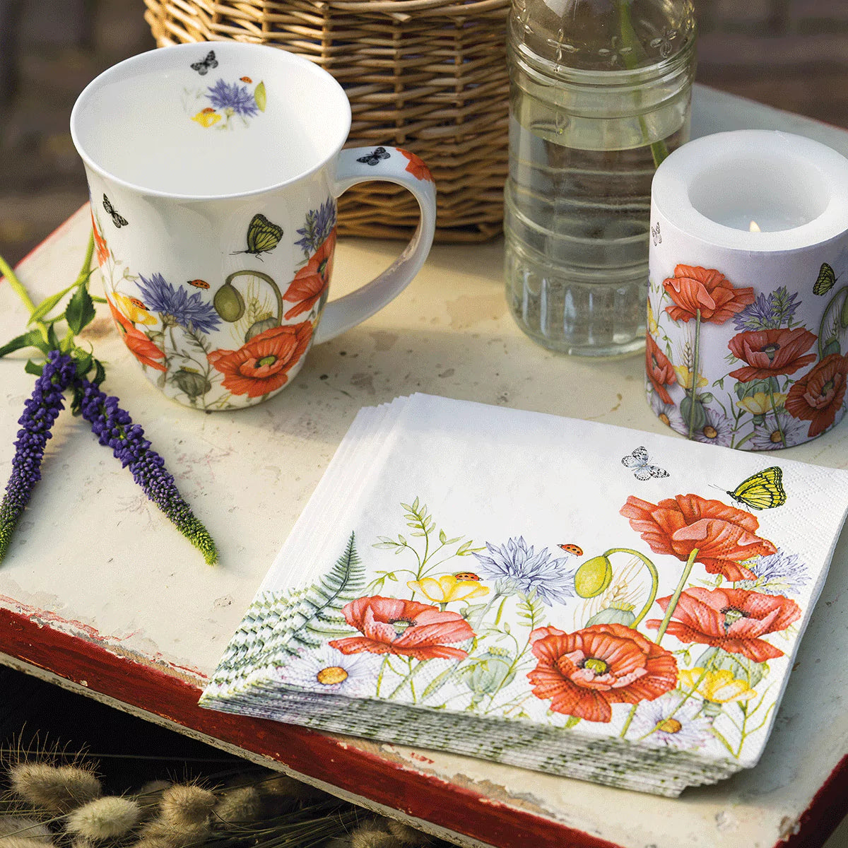 Summertime (White) Paper Napkins | Ambiente L13309925