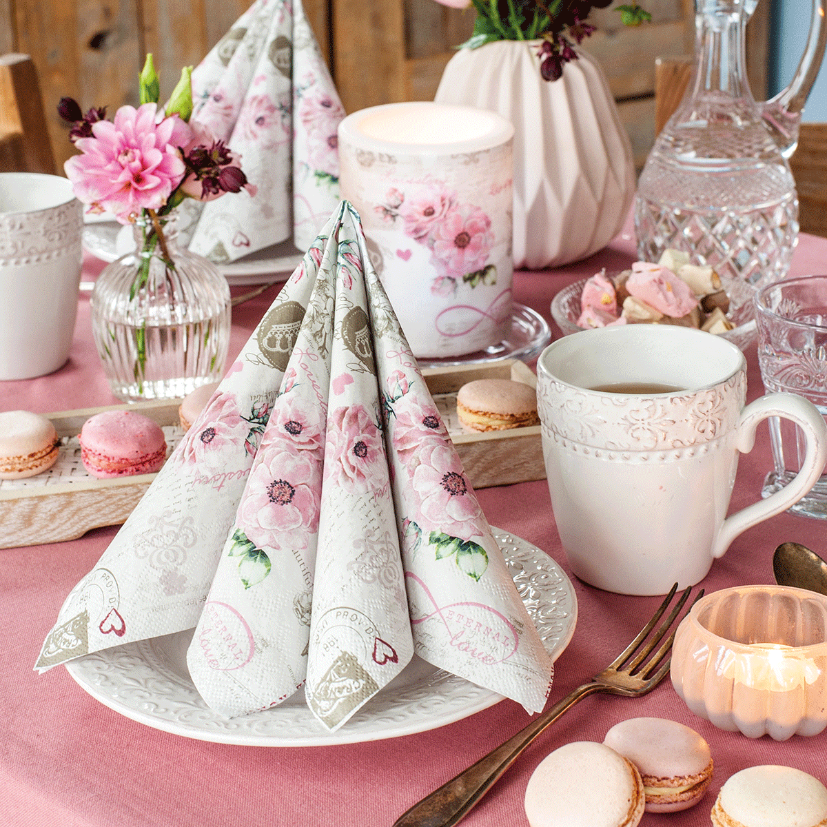 Eternal Love Paper Napkins | Ambiente L13313890