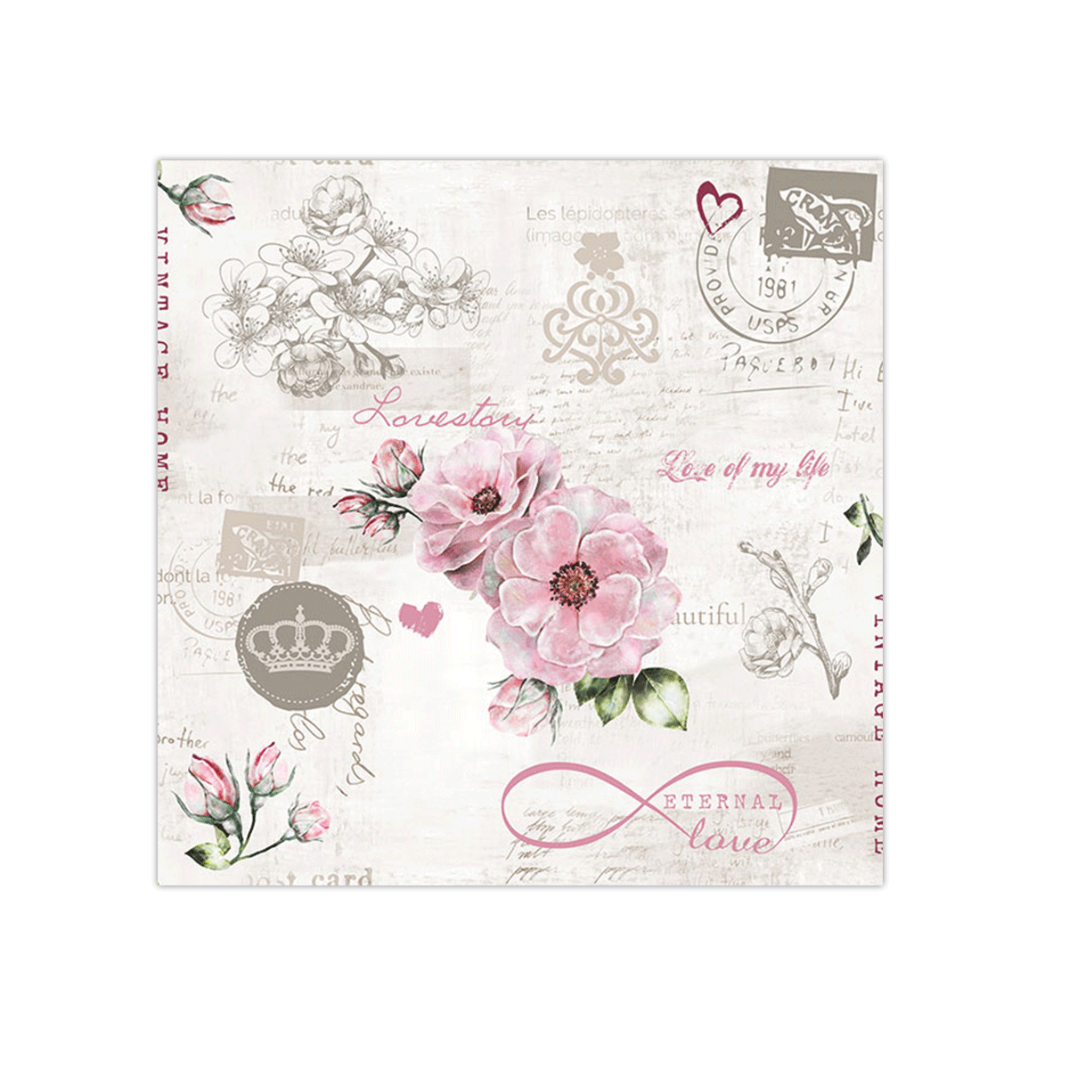 Eternal Love Paper Napkins | Ambiente L13313890