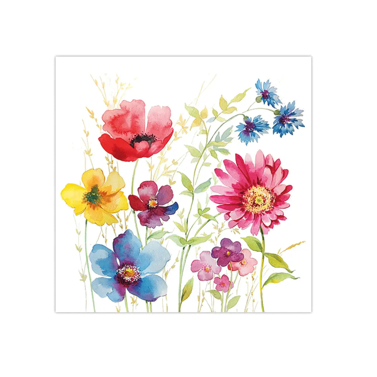 Aquarell Meadow Paper Napkins | Ambiente L13313950
