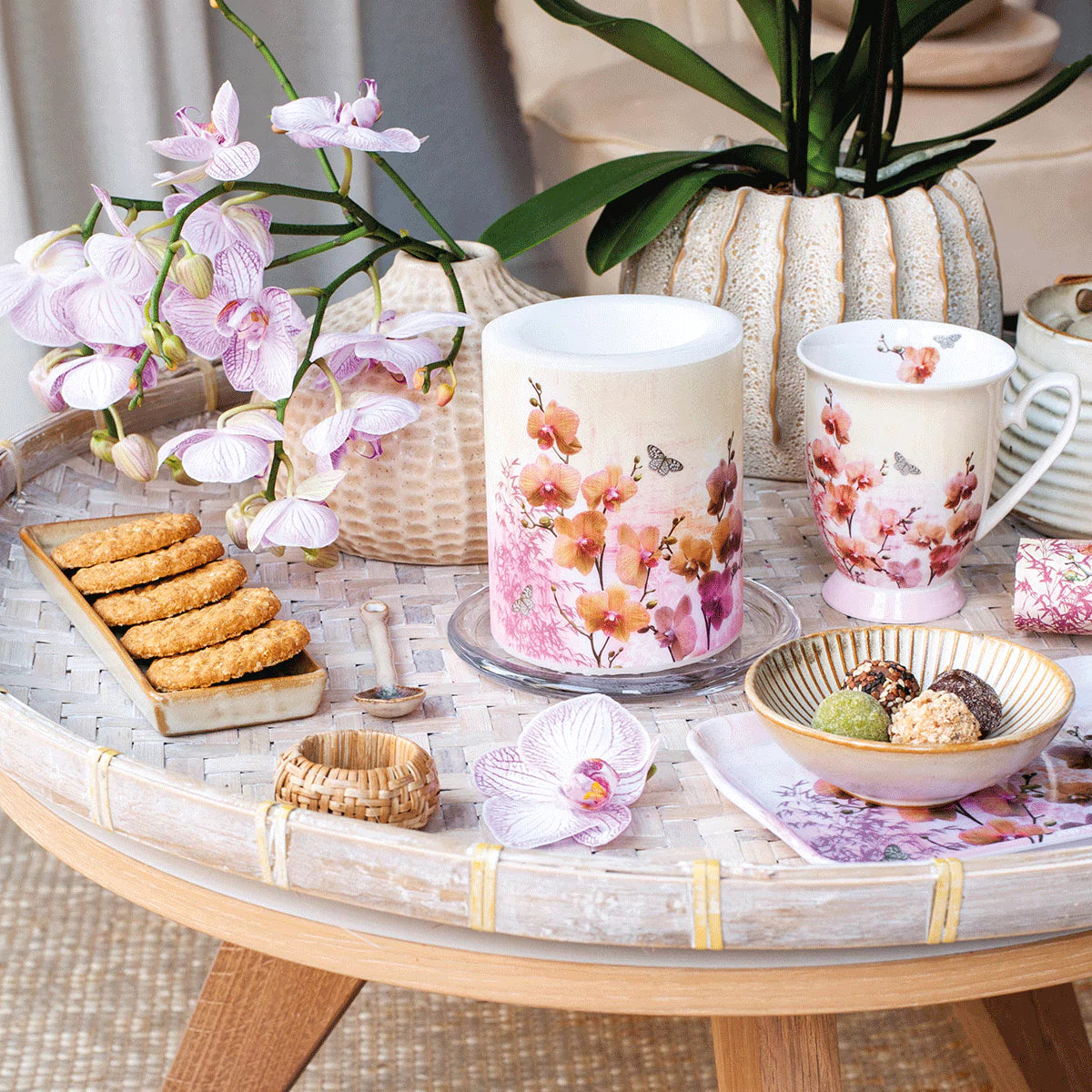 Orchids Orient Paper Napkins | Ambiente L13314215