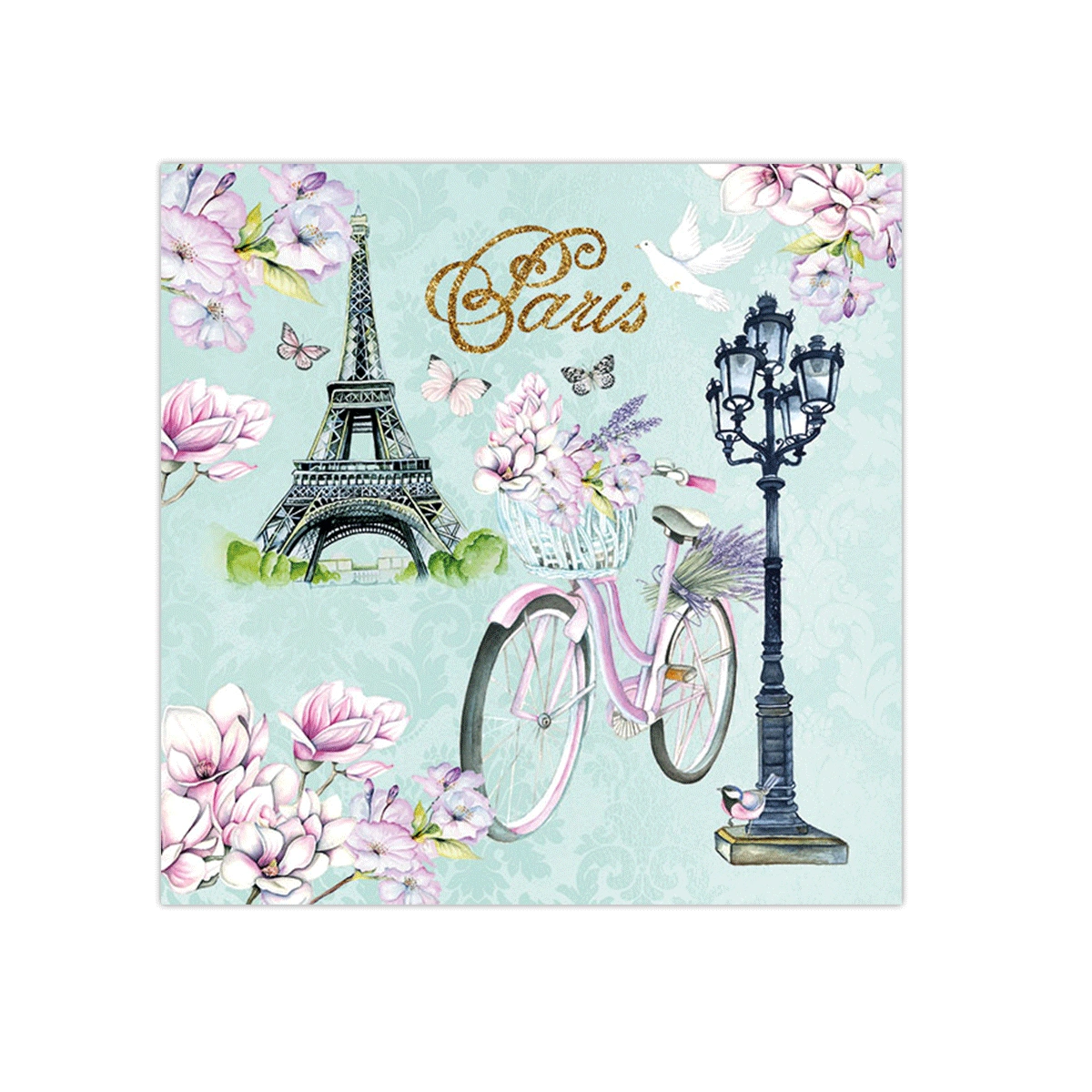 Bike In Paris Paper Napkins | Ambiente L13314235