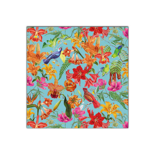 Paradise Birds (Petrol) Paper Napkins | Ambiente L13311517
