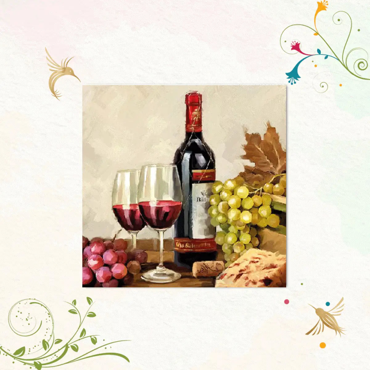 Wine & Grapes Cocktail Napkins | Ambiente C12510235