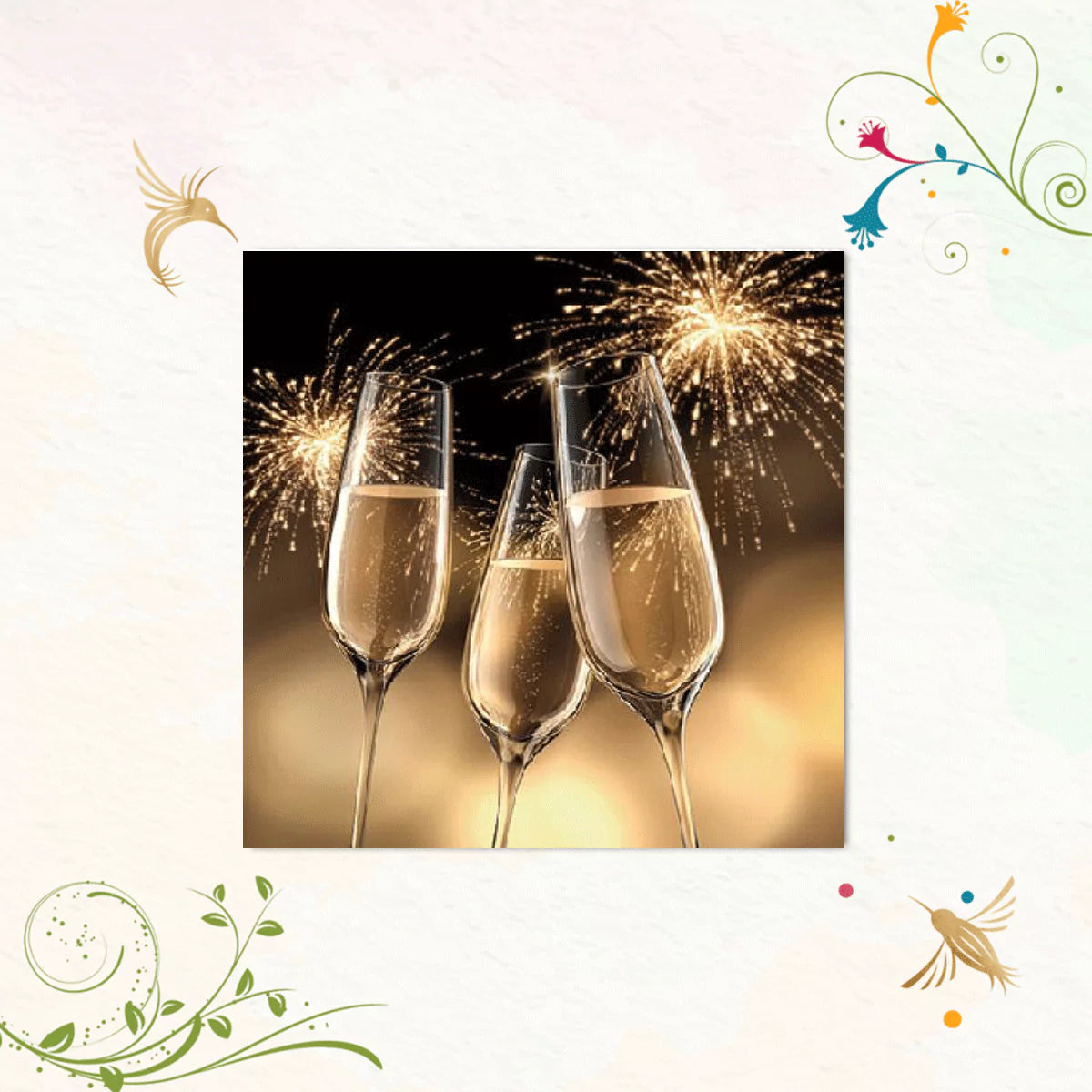 Celebration (Gold) Cocktail Napkins | Ambiente C32510765