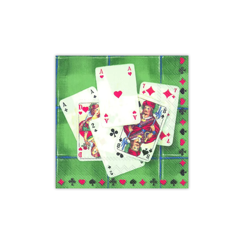 Game Time (Green) Cocktail Napkins | IHR C87820