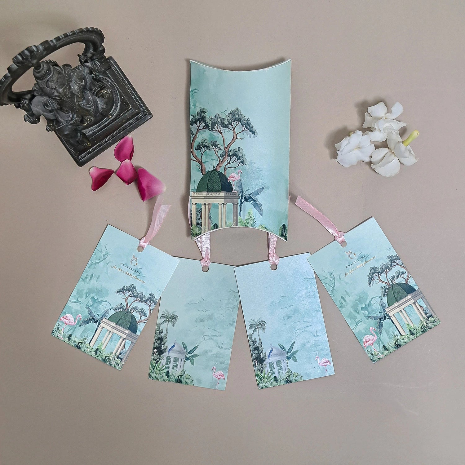 Flamingo Whispers Gift Tags in a Pillow Pack
