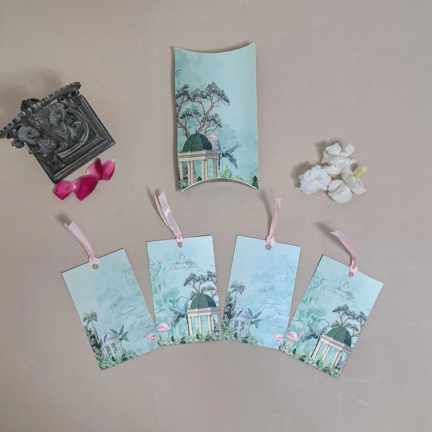 Flamingo Whispers Gift Tags in a Pillow Pack