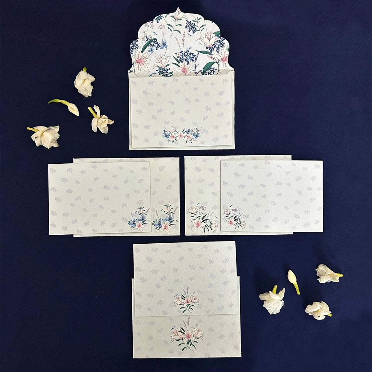 Lily in the Valley Small Note Cards with Envelopes