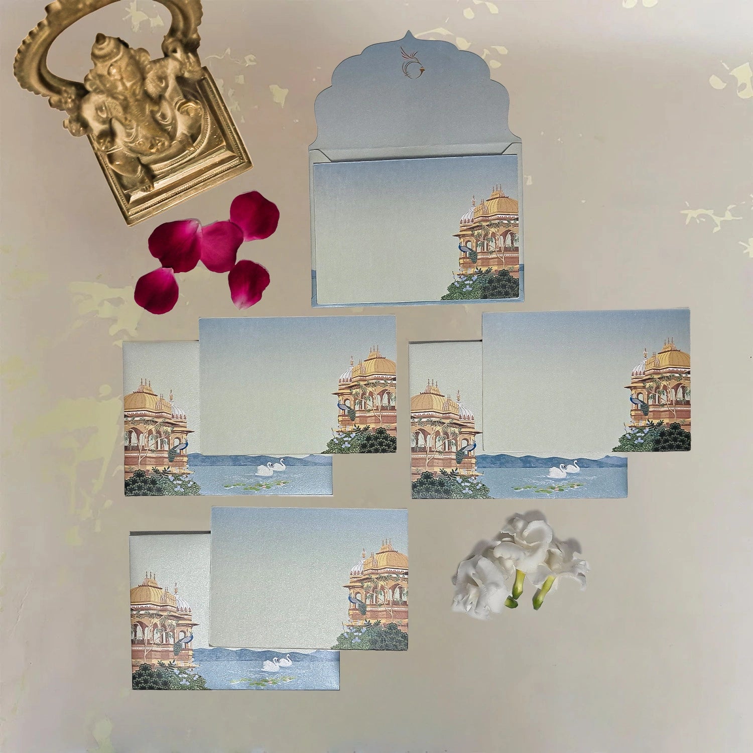 Swan Serenade Small Note Cards with Envelopes