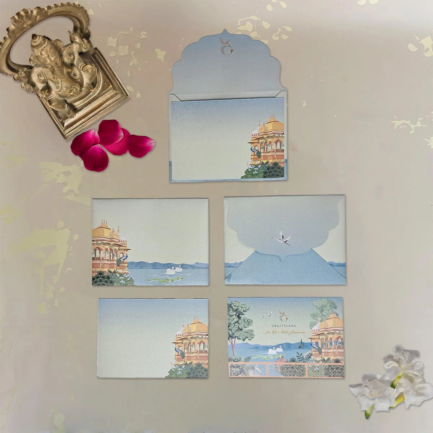 Swan Serenade Small Note Cards with Envelopes