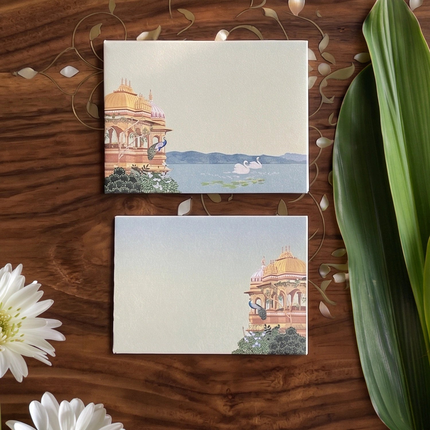 Swan Serenade Small Note Cards with Envelopes