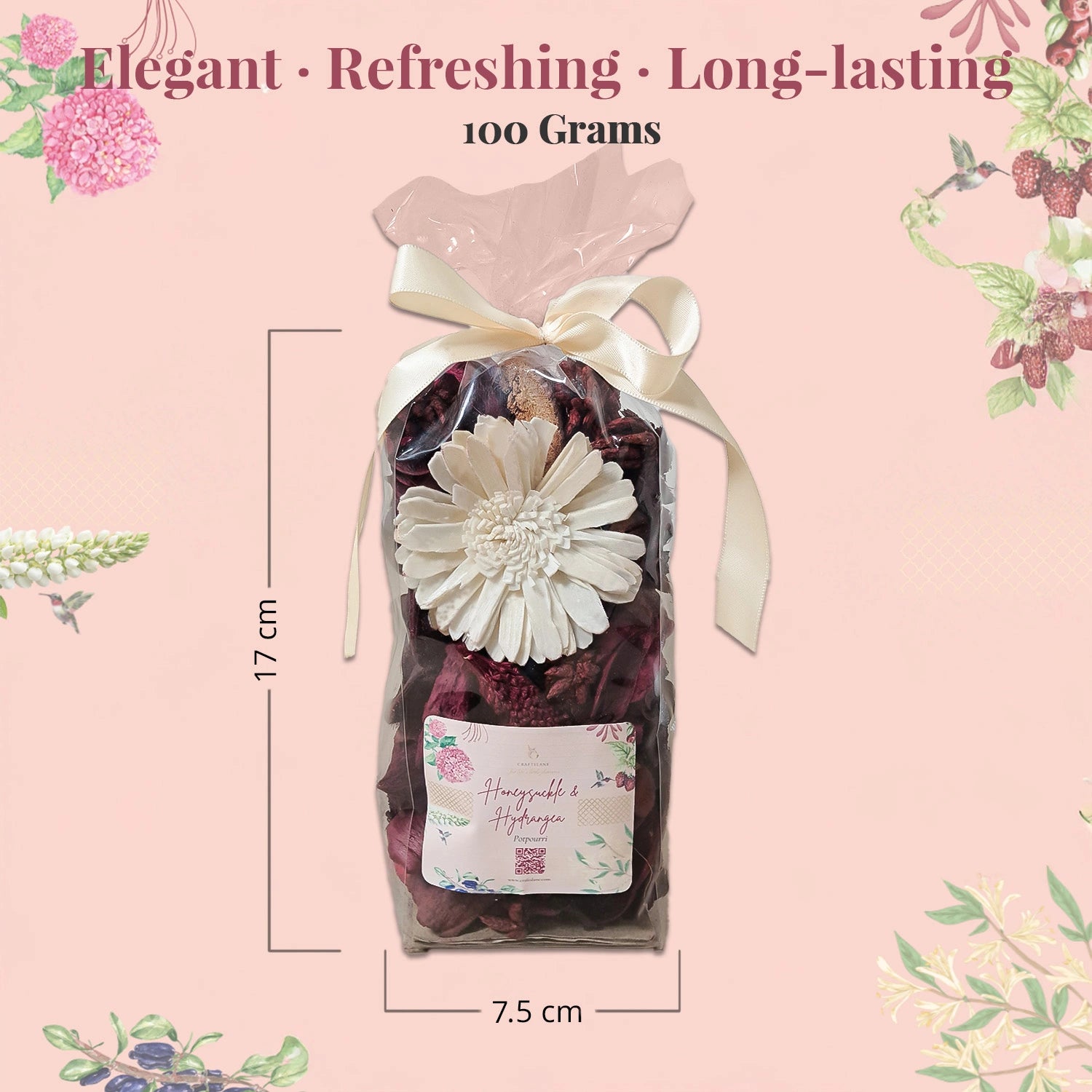 Honeysuckle & Hydrangea Luxury Potpourri (100 gms)