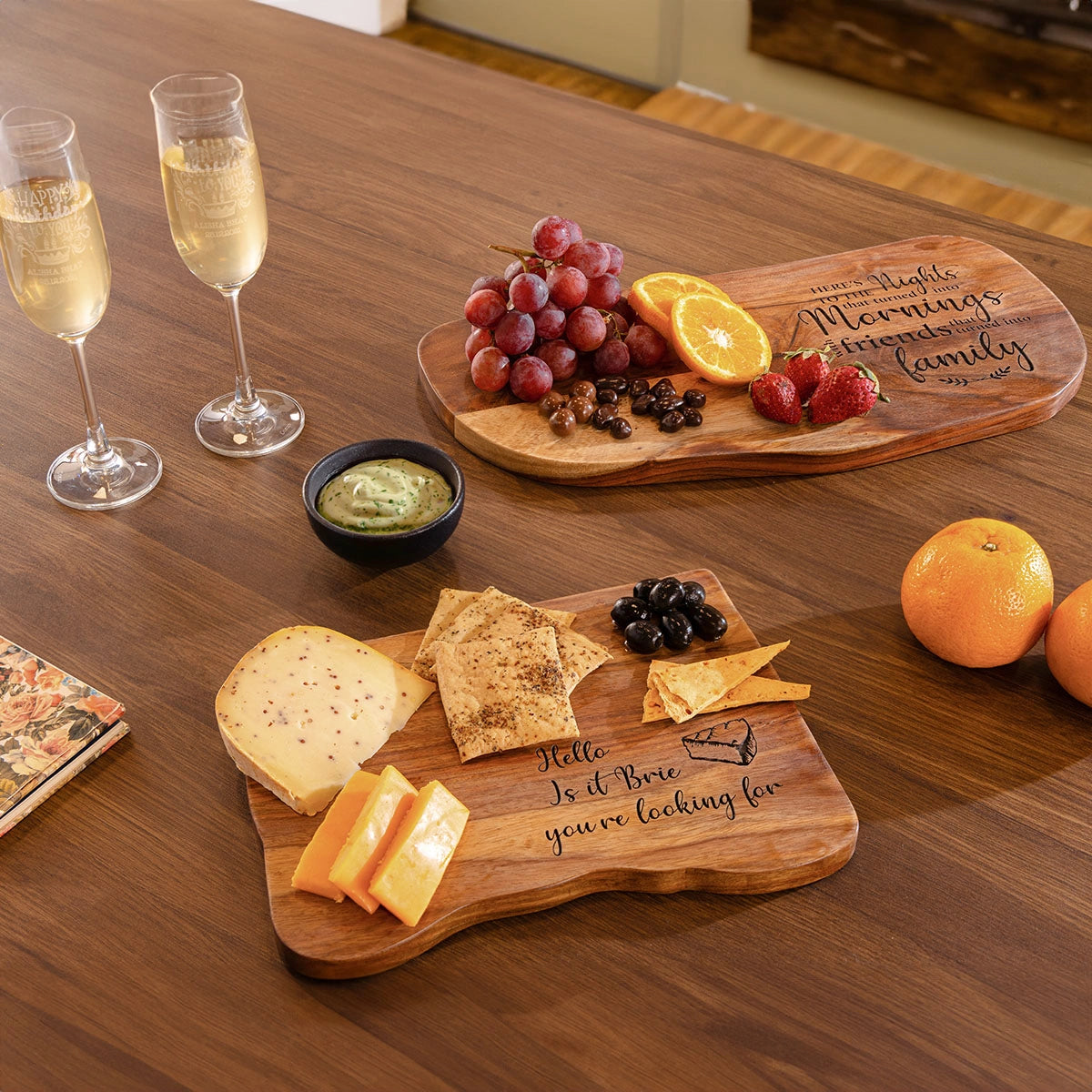 Is it Brie... Sheesham Wood Small Cheese Board | Craftslane