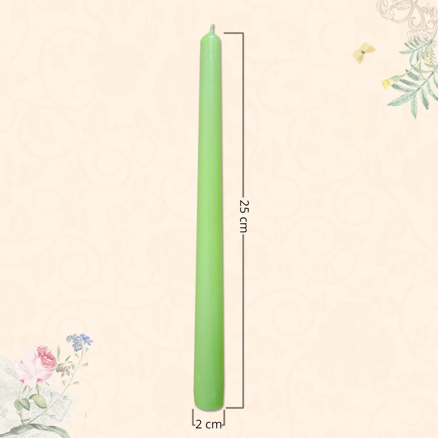 10" Premium Taper Candles (Set of 12) | Sage