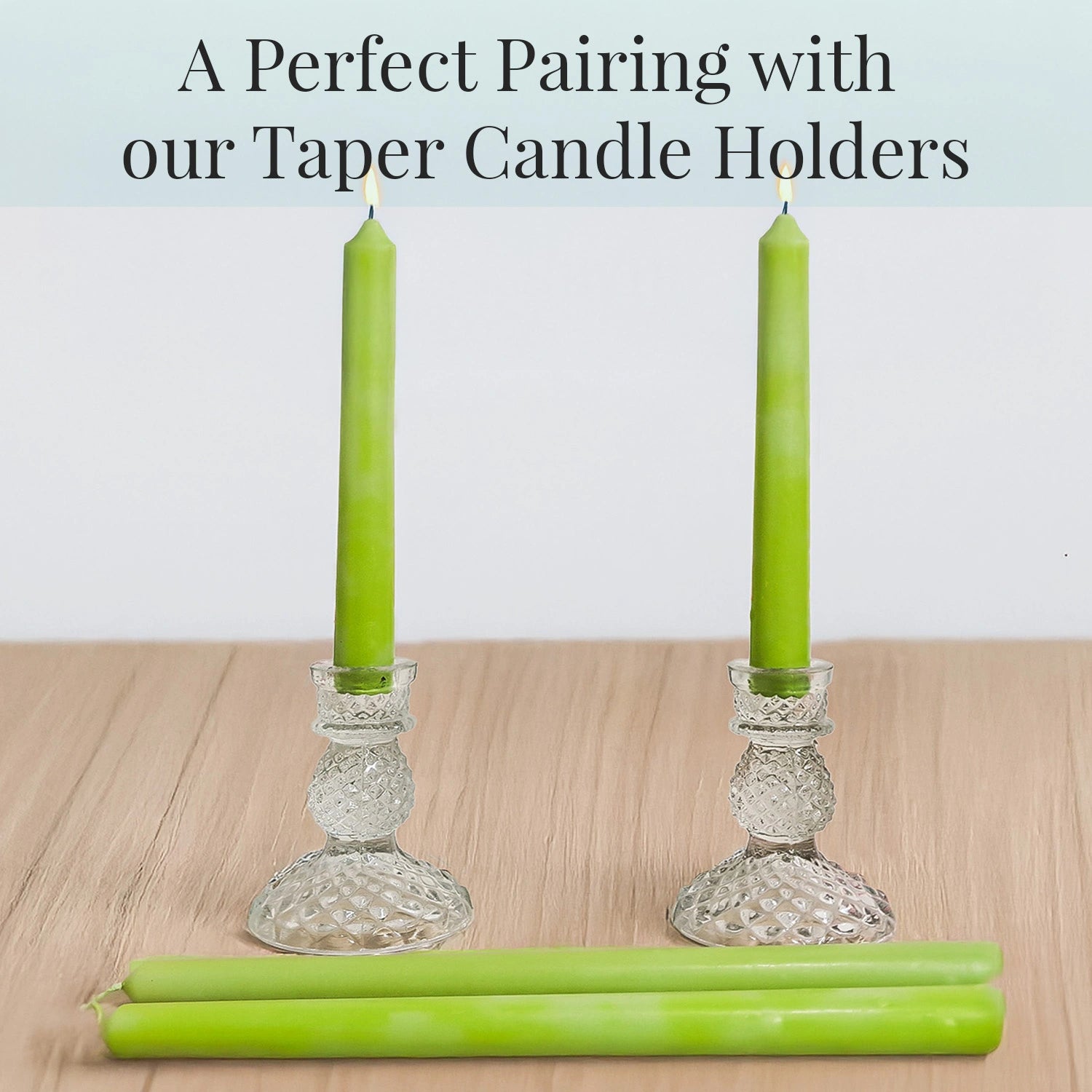 10" Premium Taper Candles (Set of 12) | Sage