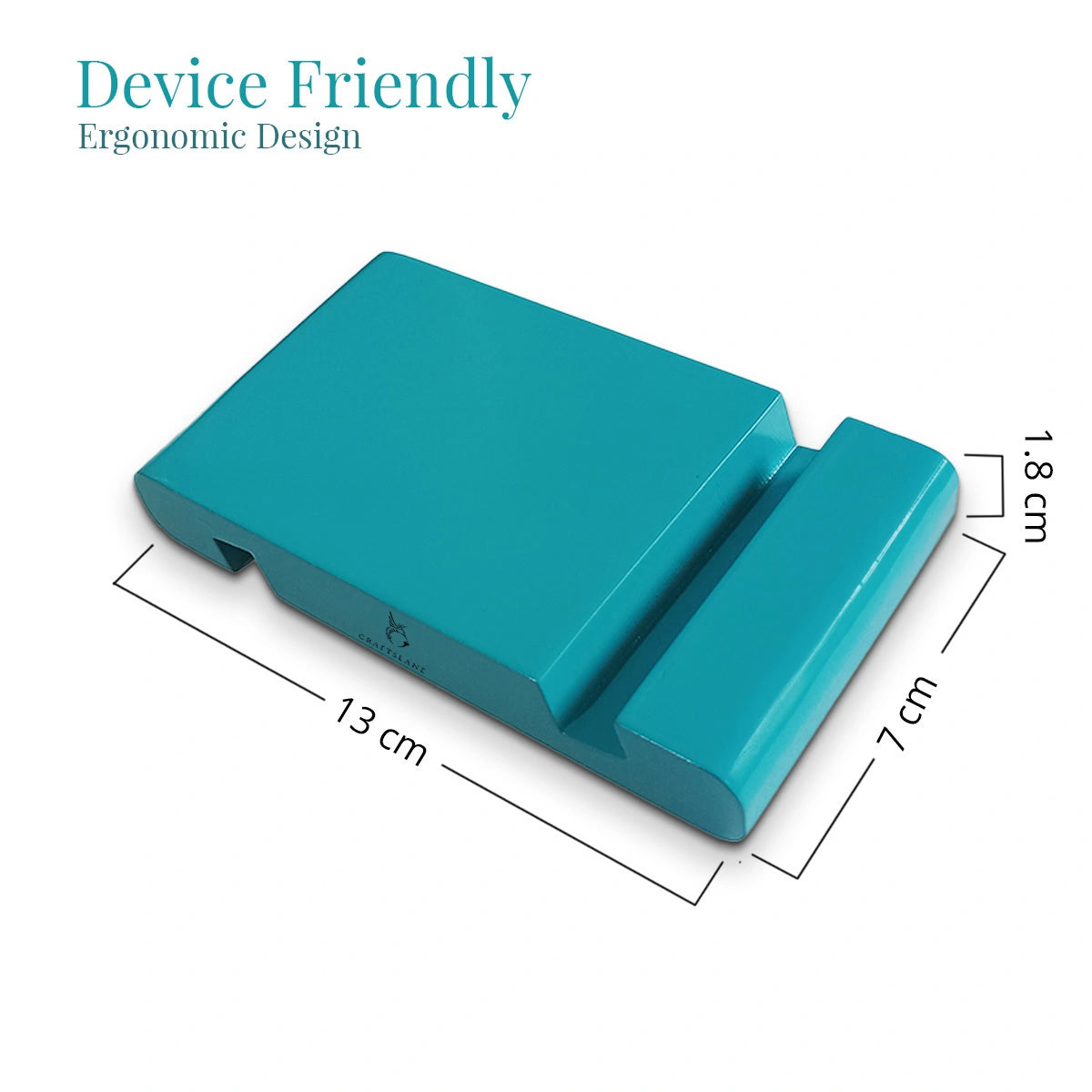 Classic Handcrafted Solid  Turquoise Wooden Serving Trays 12x8 Inch