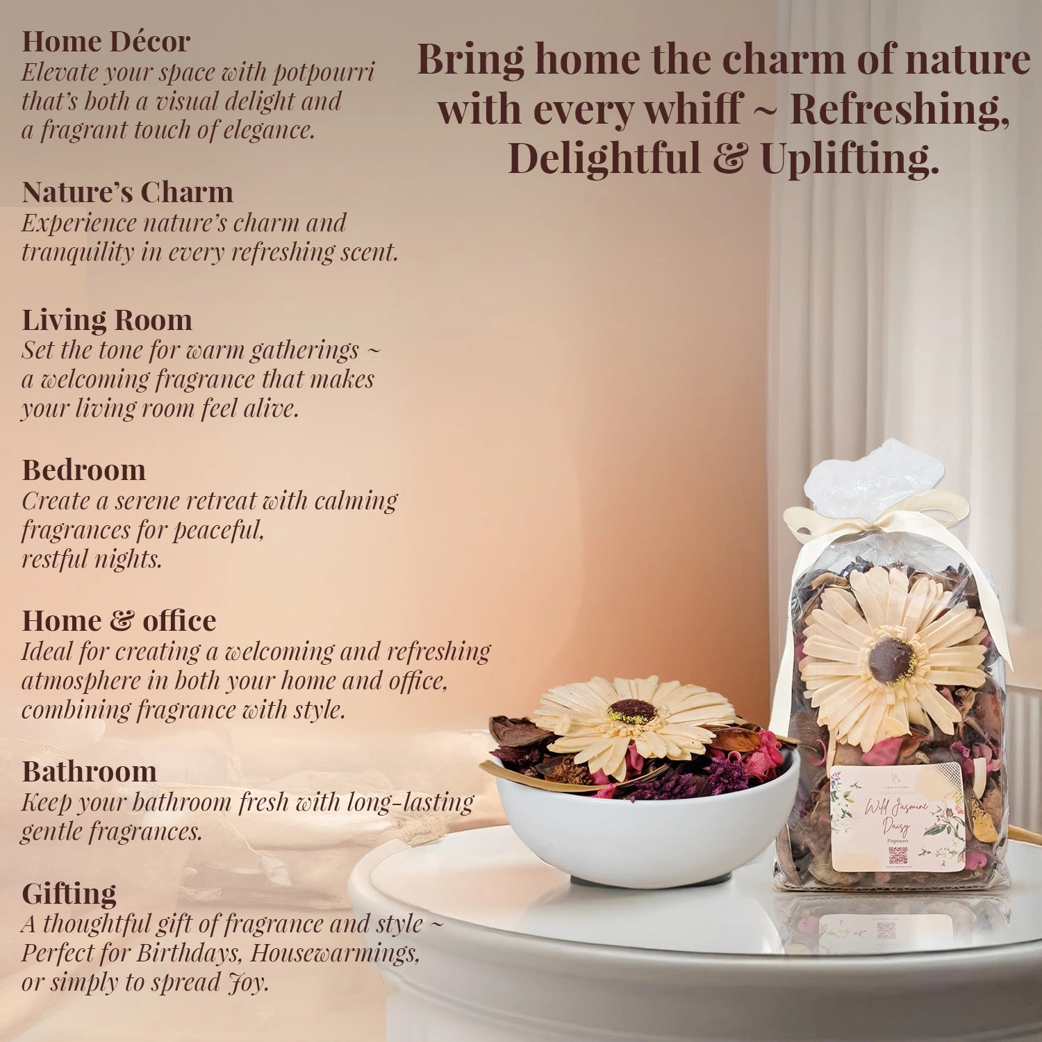 Wild Jasmine & Daisy Luxury Potpourri (200 gms)